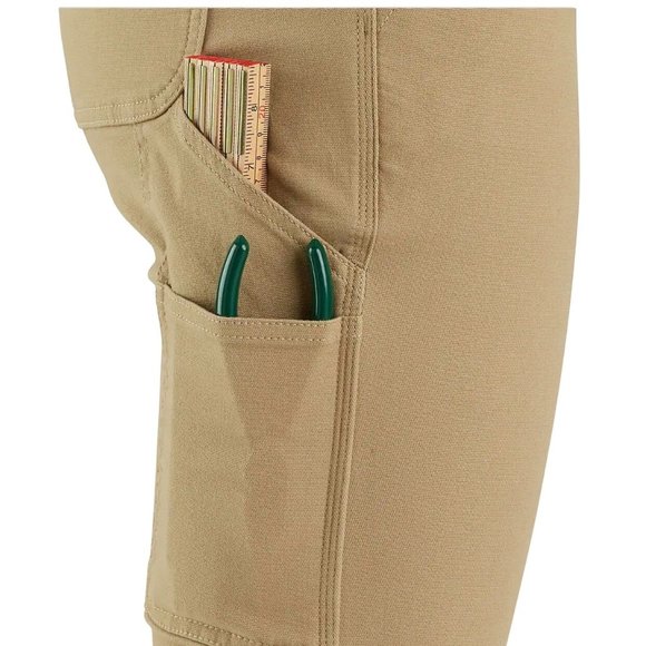 Carhartt NWOT Sz 16W Short Navy Women Rugged Flex Canvas Work Pants - Picture 15 of 16